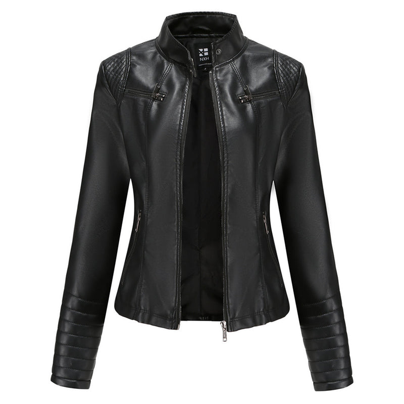 Stylisches Leder Damenjack – Elin