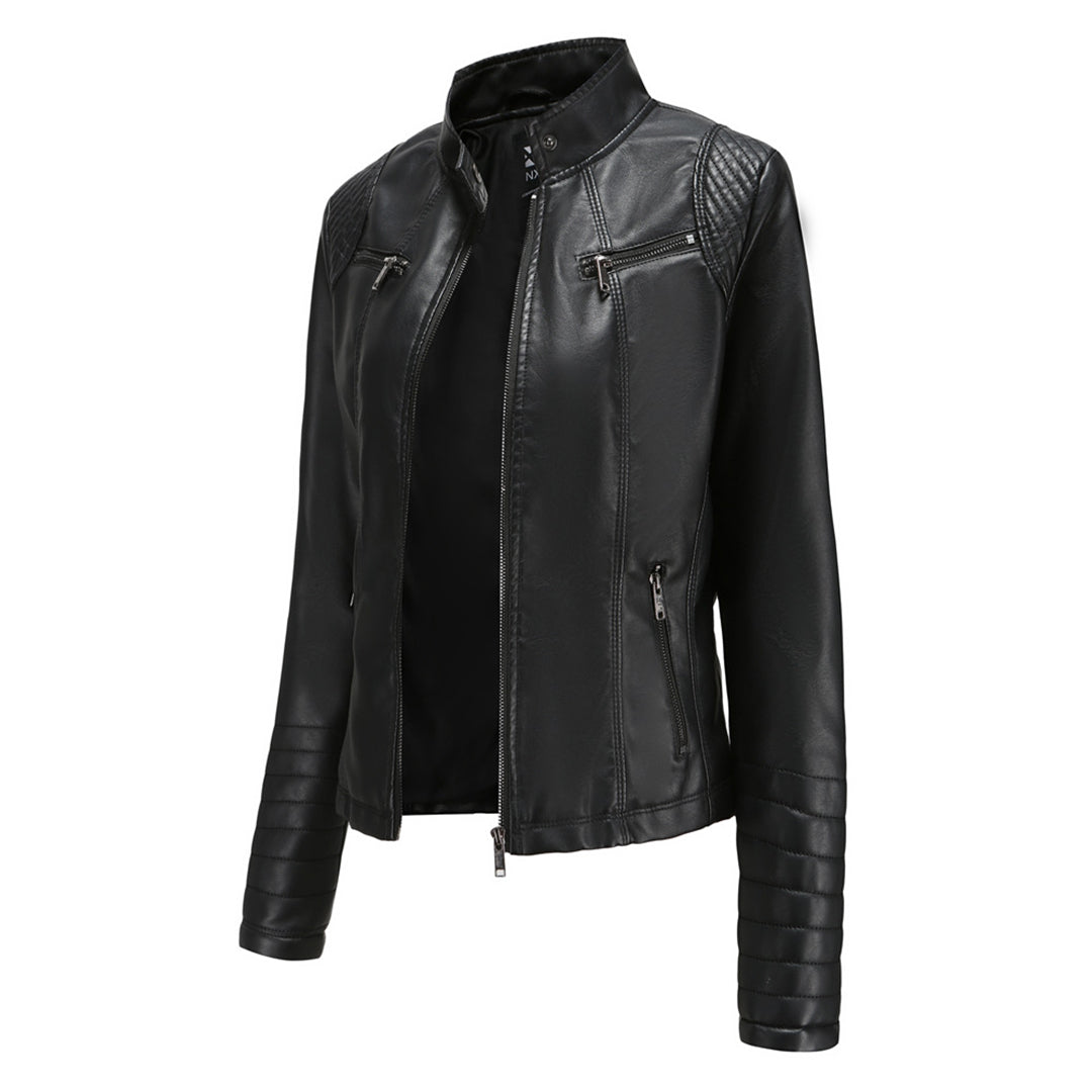 Stylisches Leder Damenjack – Elin