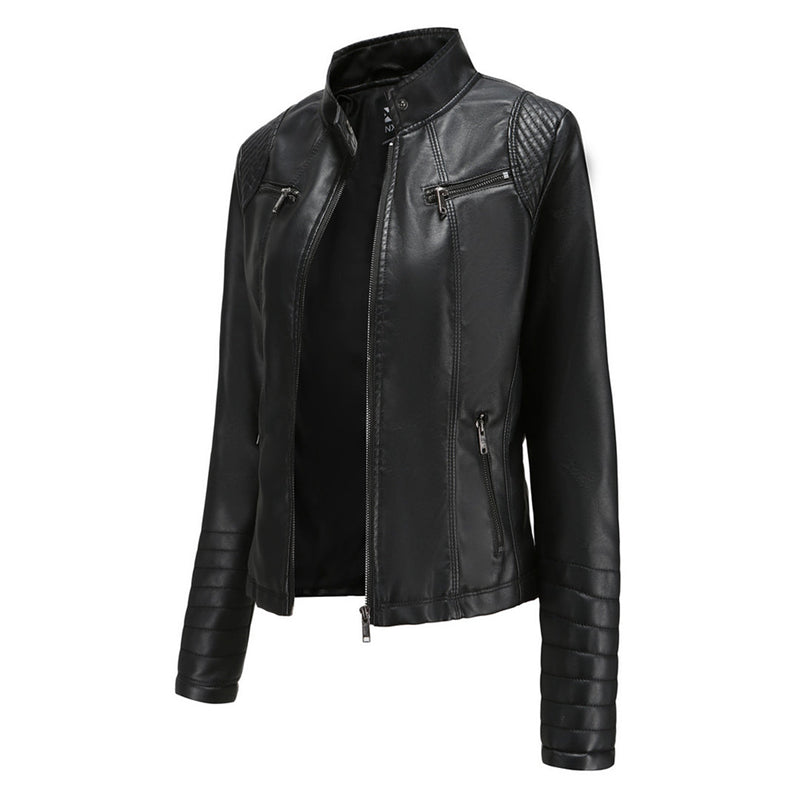 Stylisches Leder Damenjack – Elin
