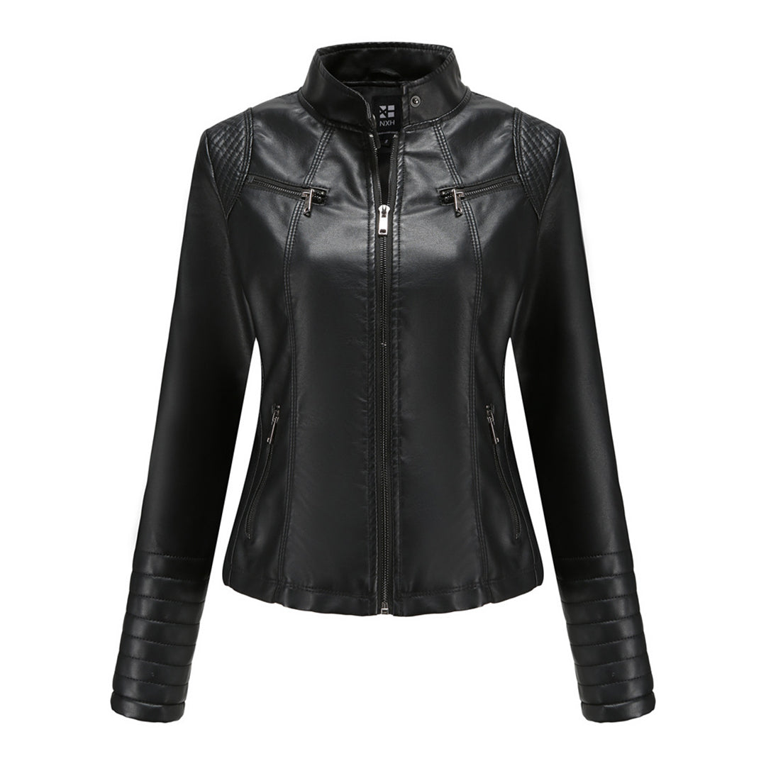 Stylisches Leder Damenjack – Elin