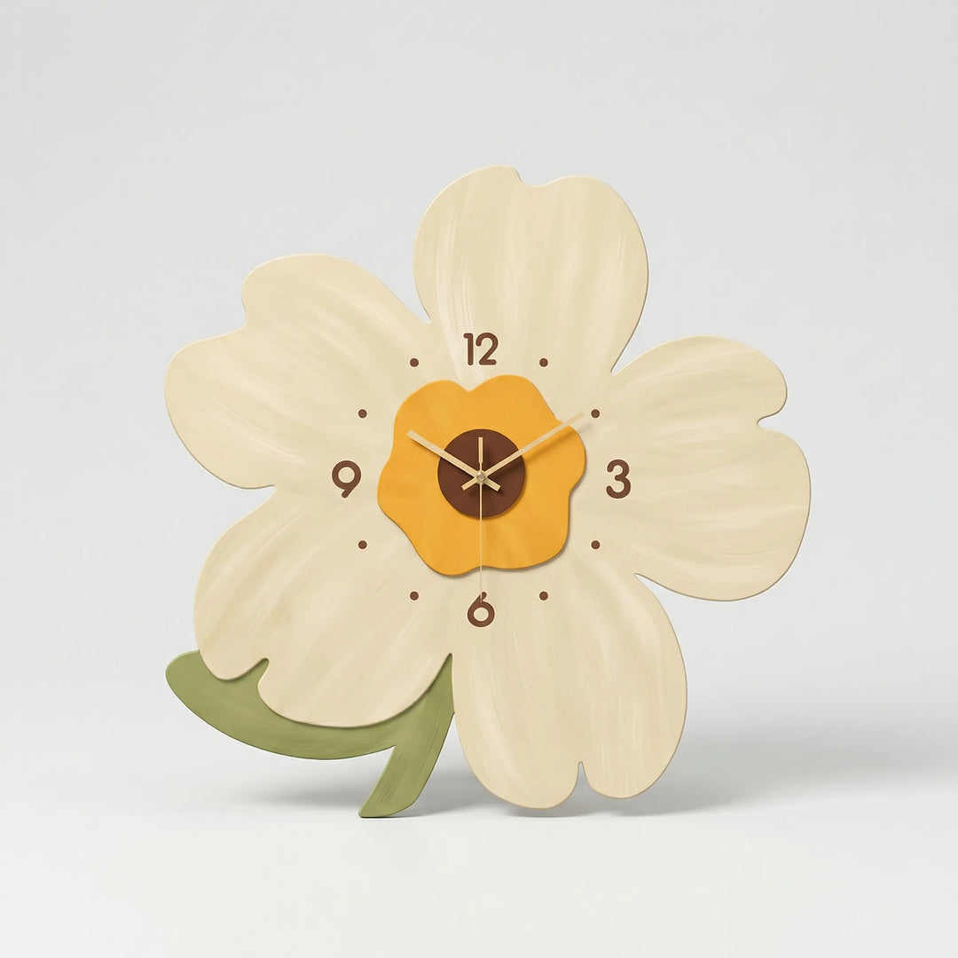 Blumenförmige Wanduhr - Florielle
