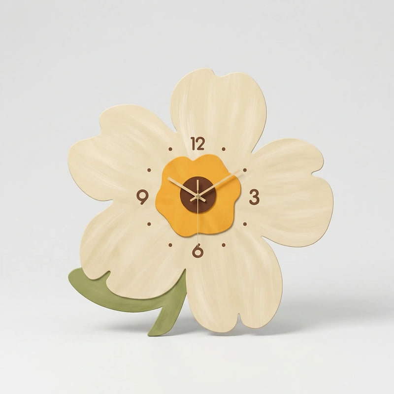 Blumenförmige Wanduhr - Florielle