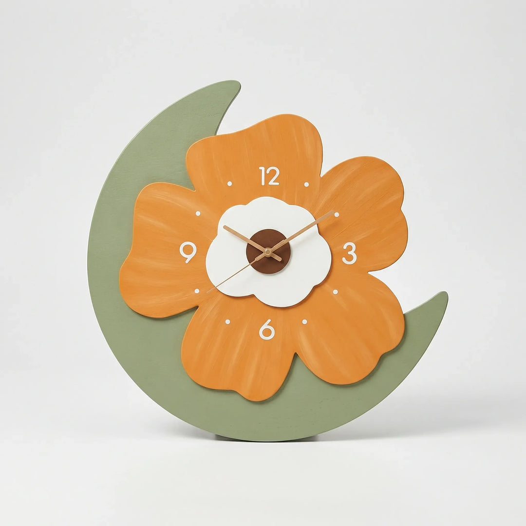 Blumenförmige Wanduhr - Florielle