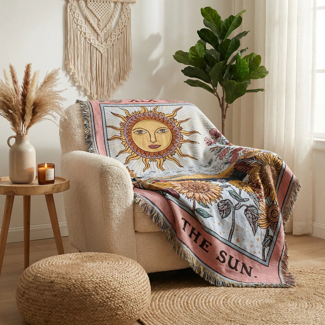 Boho-Decke Mit Sonnenmotiv - Solavine