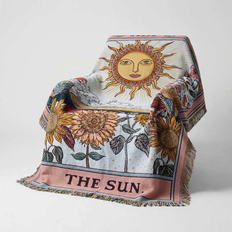 Boho-Decke Mit Sonnenmotiv - Solavine