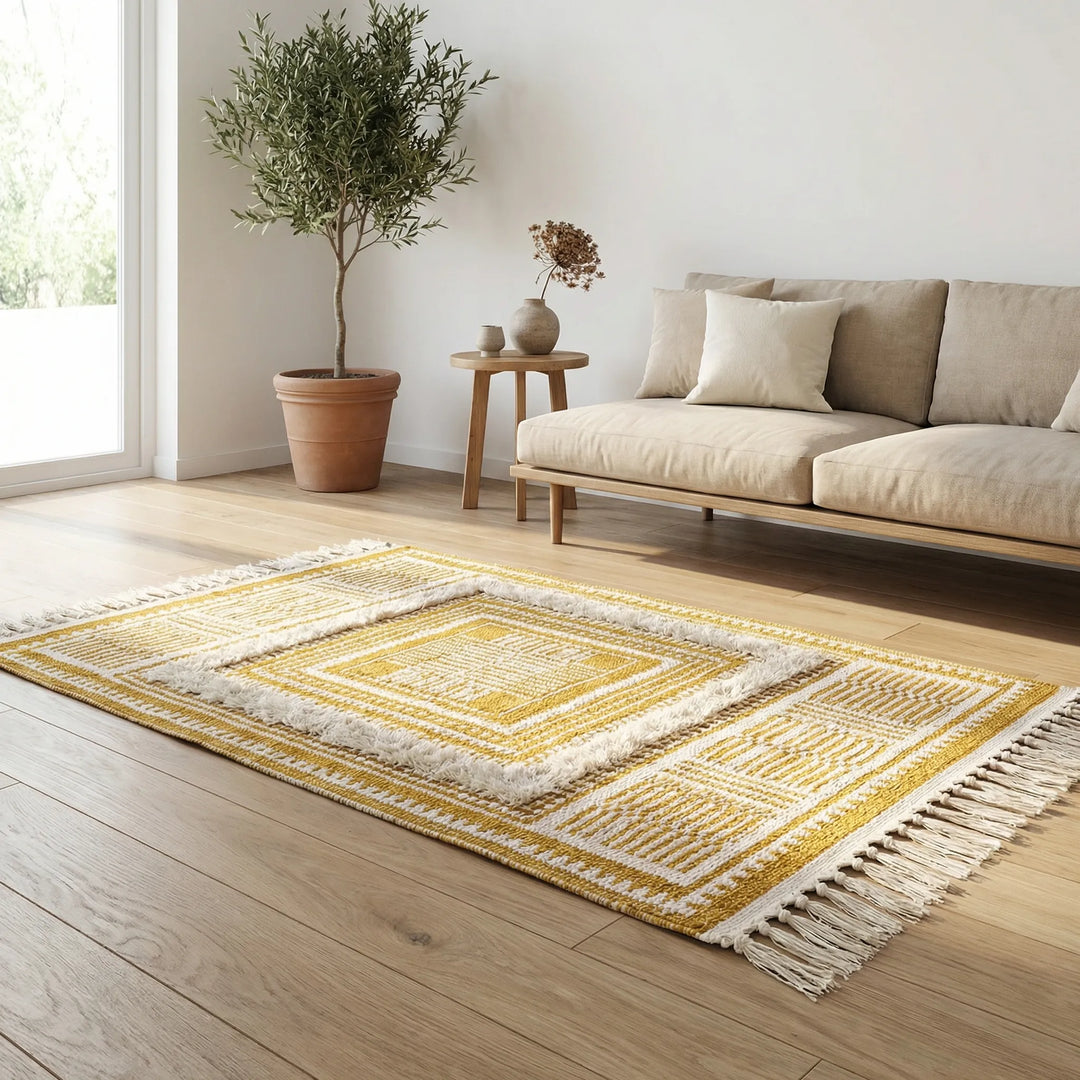 Boho-Teppich Mit Fransen - Bohemora