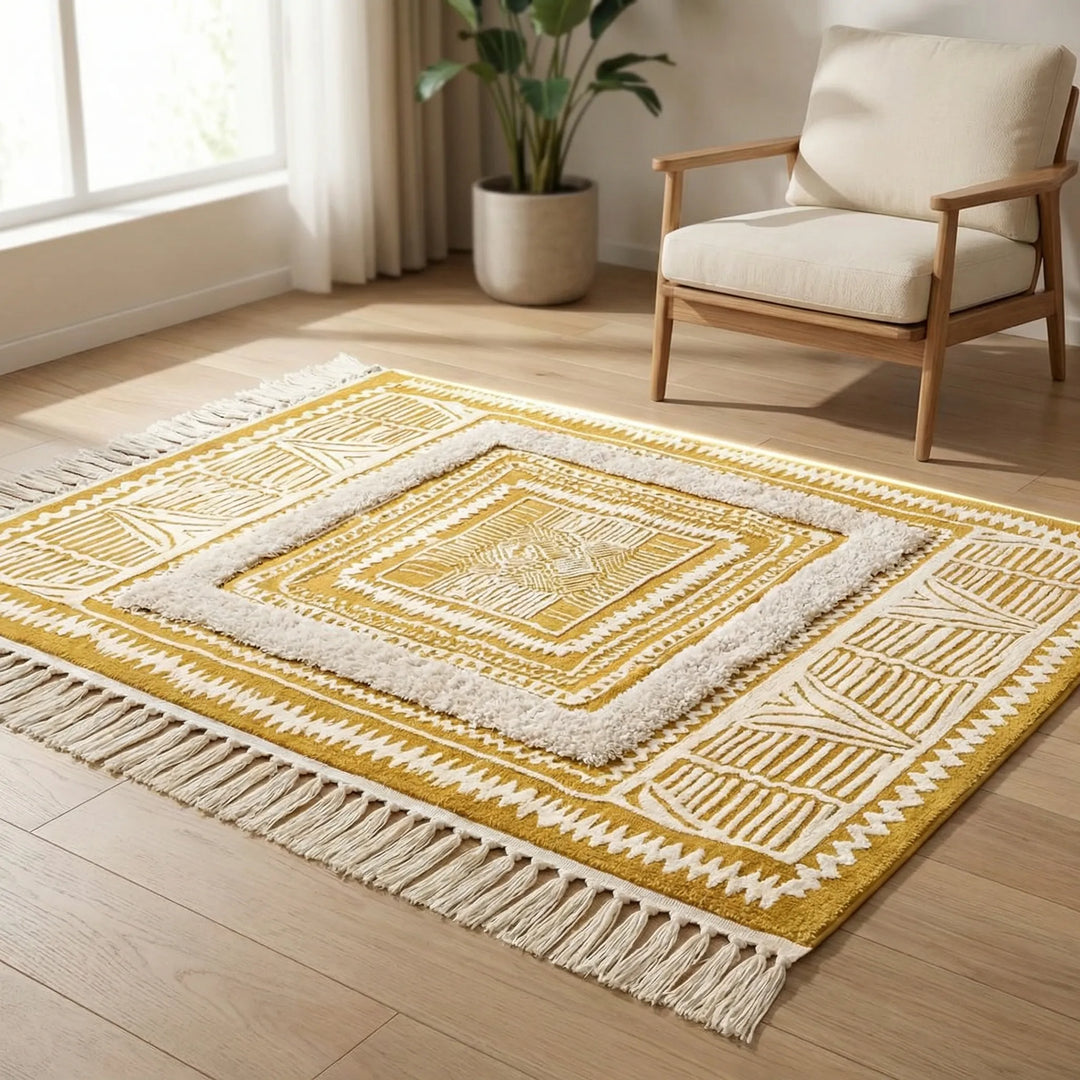 Boho-Teppich Mit Fransen - Bohemora