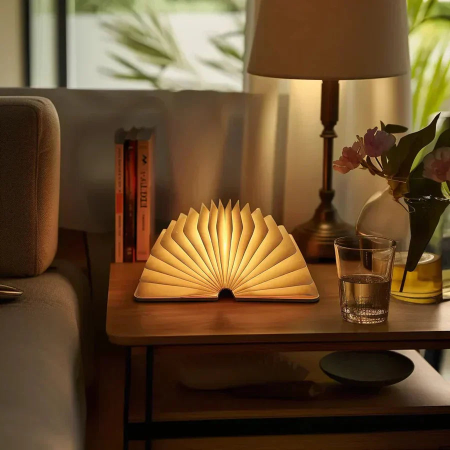 Zusammenklappbare Buchlampe mit warmem LED-Licht - StoryGlow