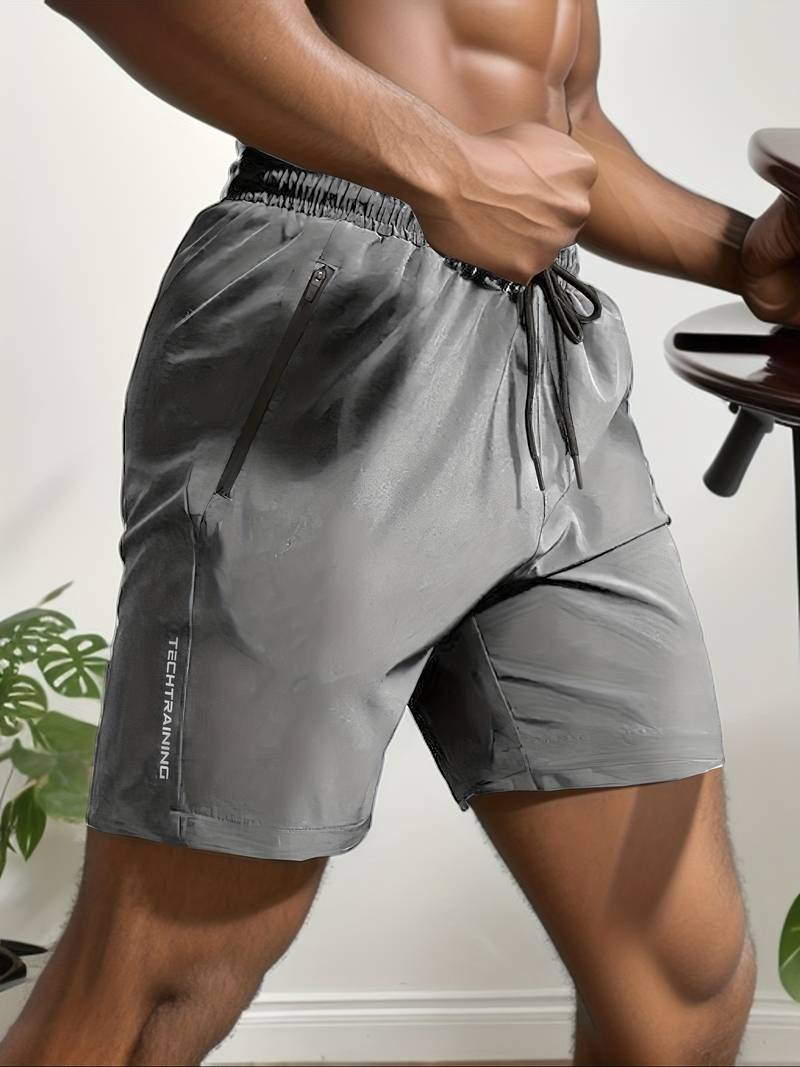 Breathable Training Shorts With Elasticated Waistband - Alfredo