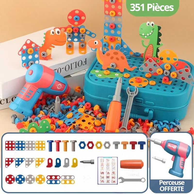 Tragbare Baukoffer für Kinder - BuildiBox