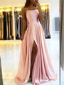 Leicht fallendes Maxikleid mit Seitenschlitz – Selina