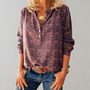 Damen Vintage Bluse aus Polyester – Selina