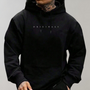 Schwarzer Hoodie mit "Originals"-Aufdruck, Kapuze, Kängurutasche, Herrenmode, Streetwear.