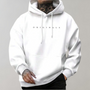 Weißer Hoodie mit "ORIGINALS"-Aufdruck, Unisex, Baumwolle, lässig, Streetwear, Kapuzenpullover.