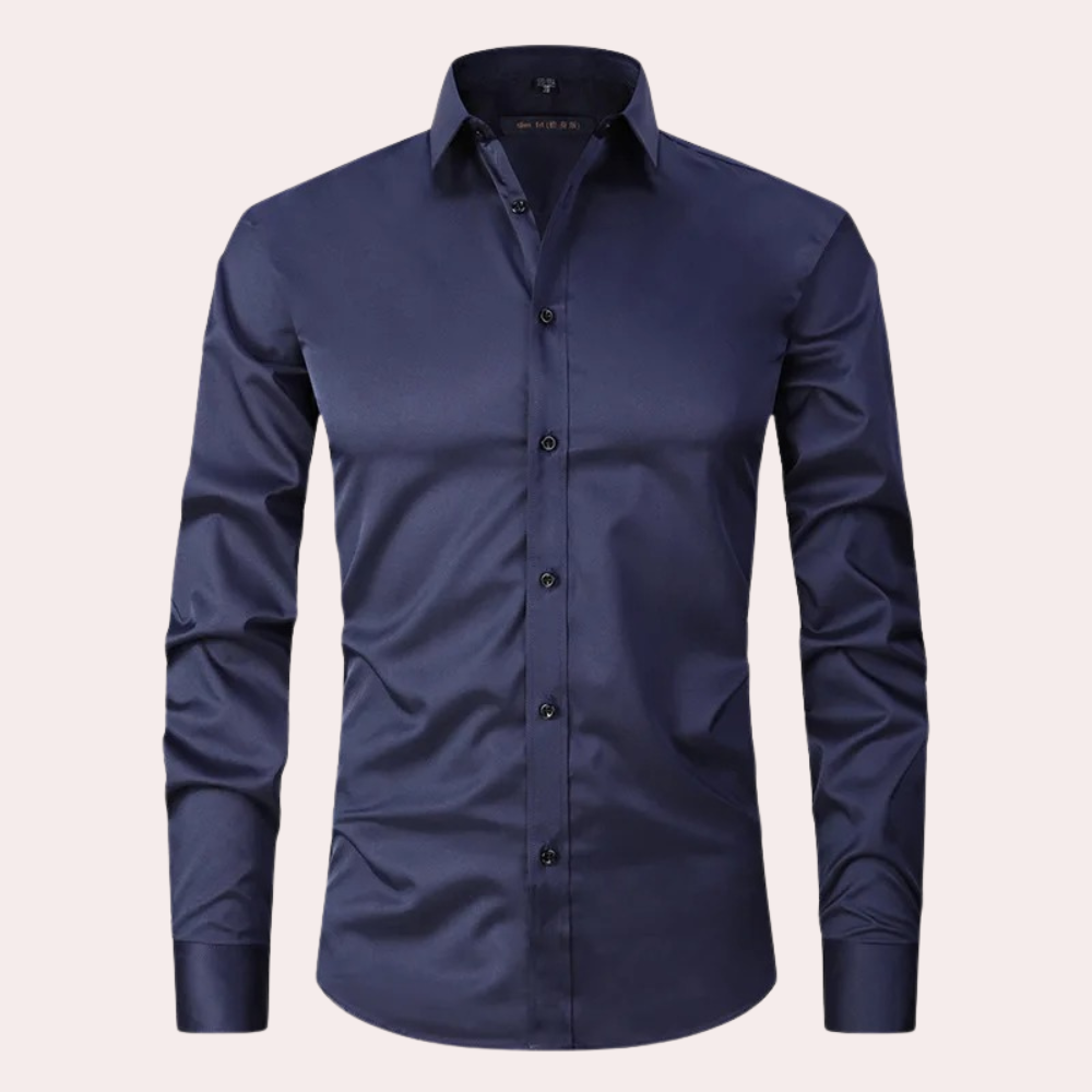 Wrinkle-free Stretch Hemd - Mailand
