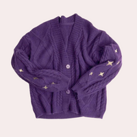 Strickjacke für Damen mit Erdbeer-Details – Poppy