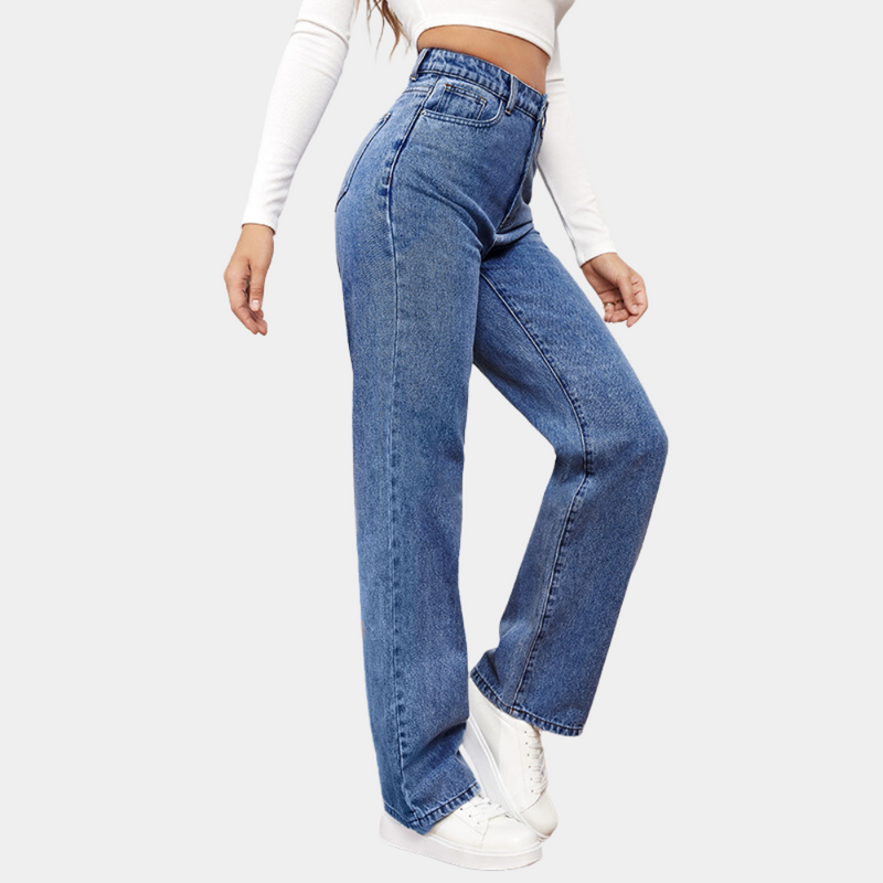 High Waist Baggy Damen Jeans – Elara