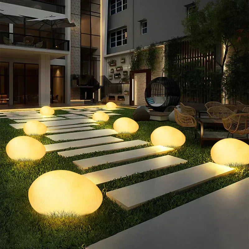 Stimmungsvolle Kabellose Gartenlampe - LumaStone