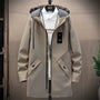 Herrenjacke mit Kapuze und langer Passform – Damian