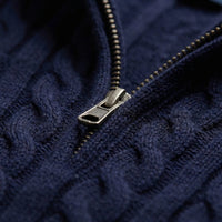 Cable-Knit Quarter-Zip Mens Jumper - Edmond