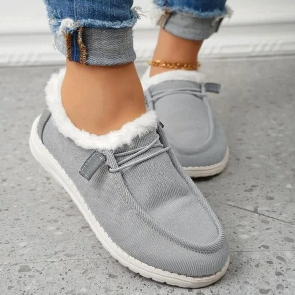 Damen Slip-On Winter-Schuhe mit Plüschfutter – Maren