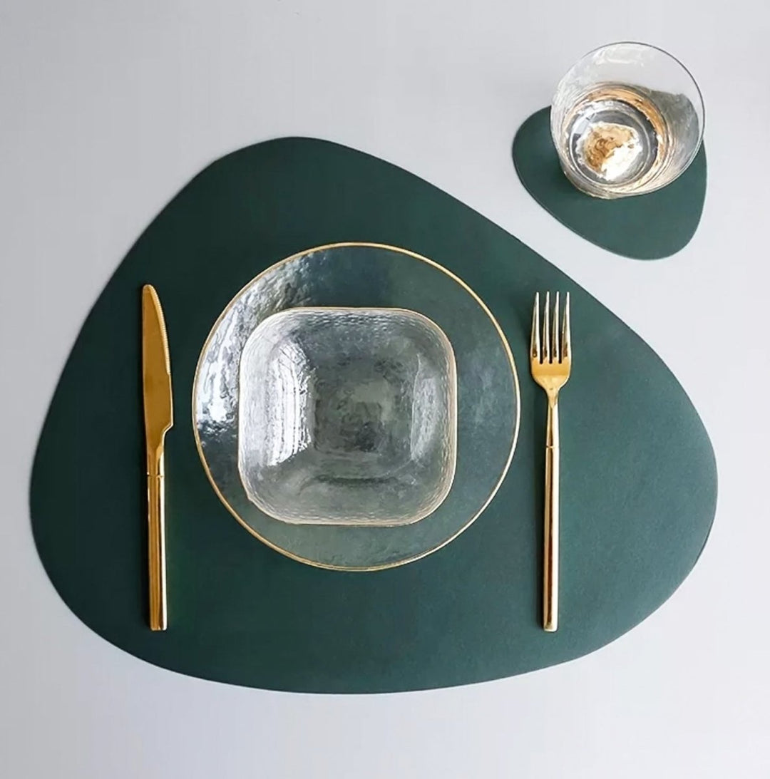Wasserfeste Leder- Tischset - Tablevo