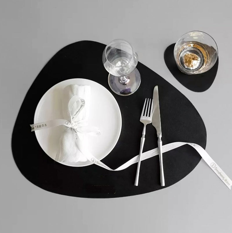 Wasserfeste Leder- Tischset - Tablevo