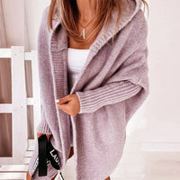 Herbstlicher Damen Kapuzen-Cardigan – Noelia