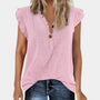 Lockere Damen Sommerbluse mit Knopfleiste – Léa