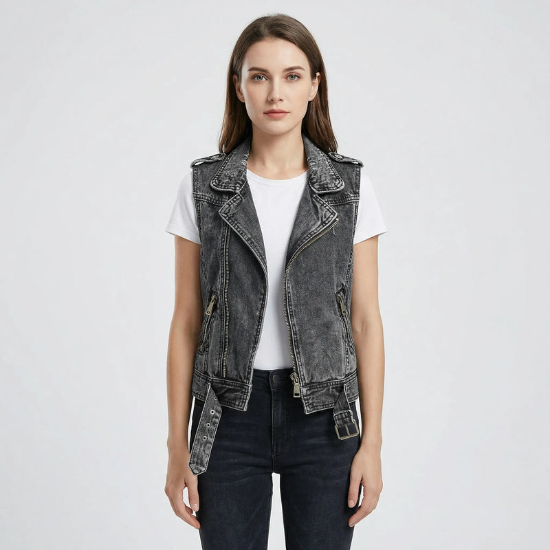Casual Spijkergilet Met Zakken - Yvette