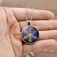 Chakra Anhänger mit Metatrons Würfel - Solantra