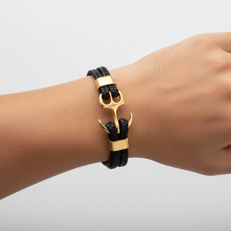 Charme-Armband Aus Leder - AnchorLeather