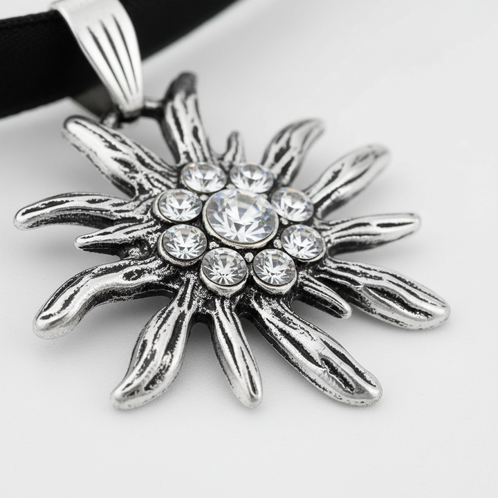 Choker Mit Edelweiß - AlpineGem