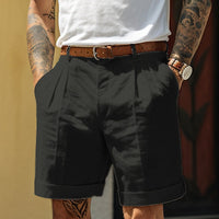Classic Men's Shorts With Pleat Front - Gustavo
