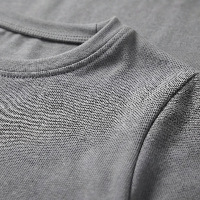 Close-Fitting Crew Neck Top - Patricia
