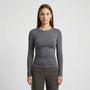 Close-Fitting Crew Neck Top - Patricia