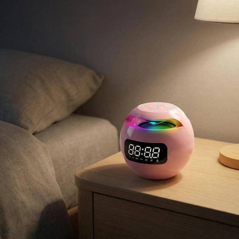 Compacte Bluetooth-Luidspreker Met Wekfunctie - Lumivox