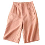 Damen Sommer-Shorts aus Leinen-Baumwolle in Knielänge – Elvira