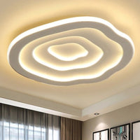 Schwebende Acryl-Deckenlampe mit Warm- und Weiß-LED-Licht - Auralis
