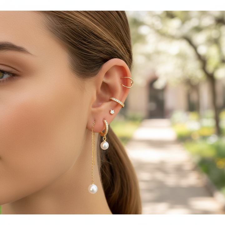 Creolen Mit Zirkonia - PearlJewels