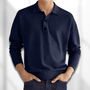 Herbstlicher Modern Fit Langarm-Herrenpolo – Lennard