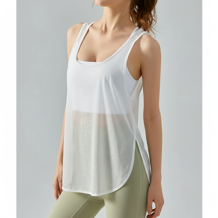 Damen Sporttop Mit Mesh - AirMove 