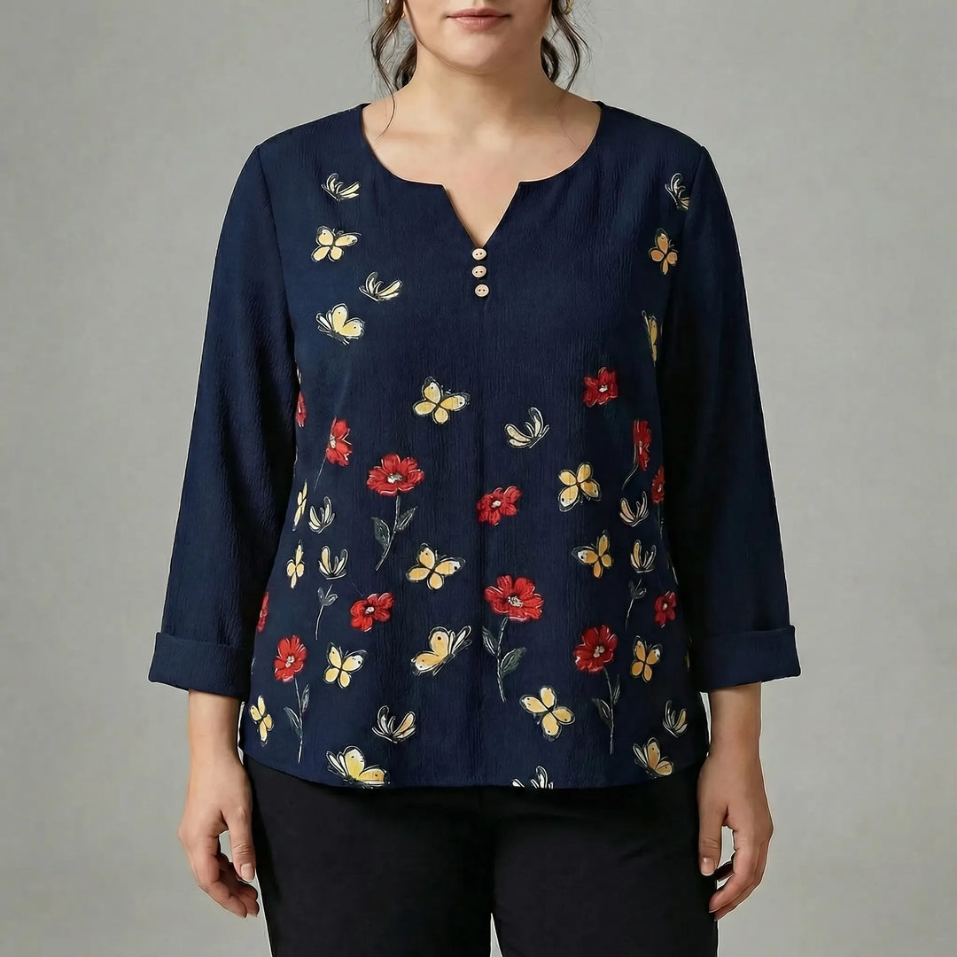 Damenbluse Lang In Plus Size - Stella