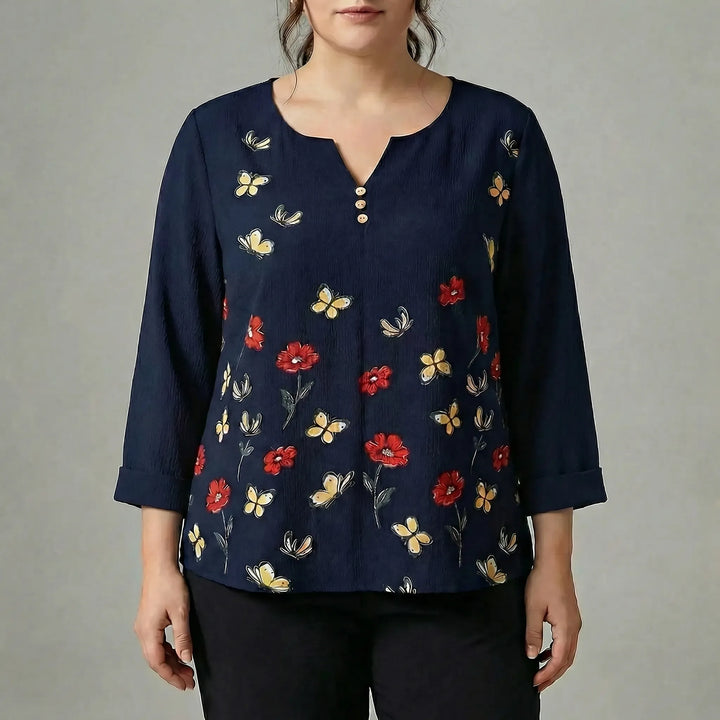 Damenbluse Lang In Plus Size - Stella