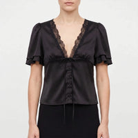 Damenbluse Mit Zierborte -  Beverly