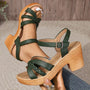 Elegante Hochhackige Sandalen mit Verstellbarem Knöchelriemen – Valencia