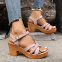 Elegante Hochhackige Sandalen mit Verstellbarem Knöchelriemen – Valencia
