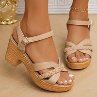 Elegante Hochhackige Sandalen mit Verstellbarem Knöchelriemen – Valencia