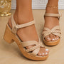 Elegante Hochhackige Sandalen mit Verstellbarem Knöchelriemen – Valencia