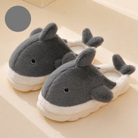 Weiche Plüsch-Hai Hausschuhe - SnugShark
